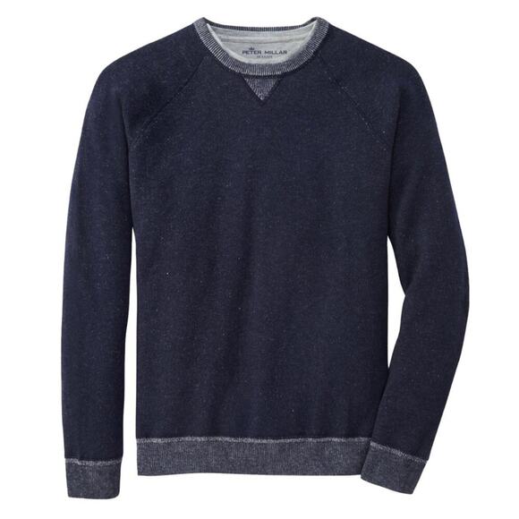 NWT Peter Millar Men's Navy Hartford Crew - Picture 1 of 14